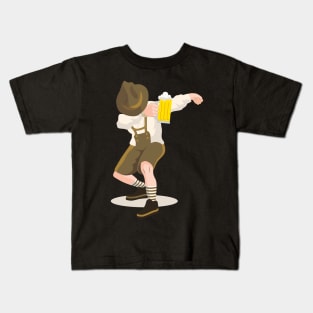 Lederhosen Dabbing' Cool Beer Lederhosen Kids T-Shirt